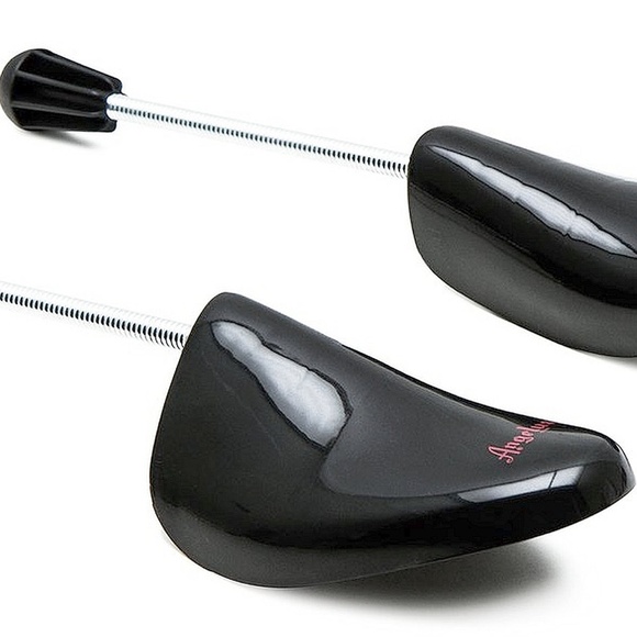 Angelus Black plastic SHOE TREEs FLeXiBLe Coiled Spring Shoe Tree Sneaker Boot - Picture 1 of 6